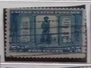 US Postage.1925 .№498. синяя-5центов.( гашеная.) коллекционная марка США.