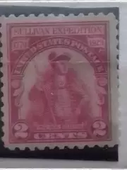 US Postage.1929 г.№538.Экспедиция Салливана. карминово-роз.-2 цент.(не гашеная.)