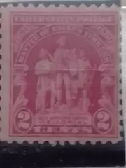 US Postage.1929 г.№539.Мемориал Уэйну. карминово-роз.-2 цент.(не гашеная.)