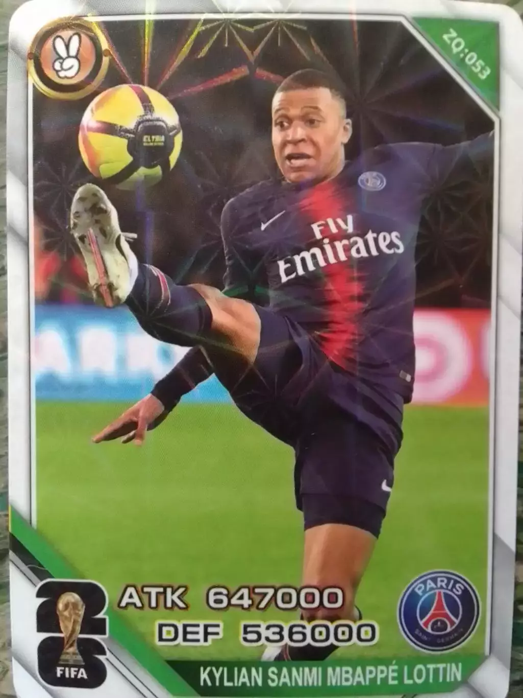 Карточка - Kylian MBAPPE. Килиан МБАППЕ - PSG. Франция. Оптом скидки до 30%