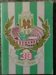 ФУТБОЛ 1994 КАРПАТИ Львів 30. 1963 - 1993 довідник-календар. Оптом скидки до 30%