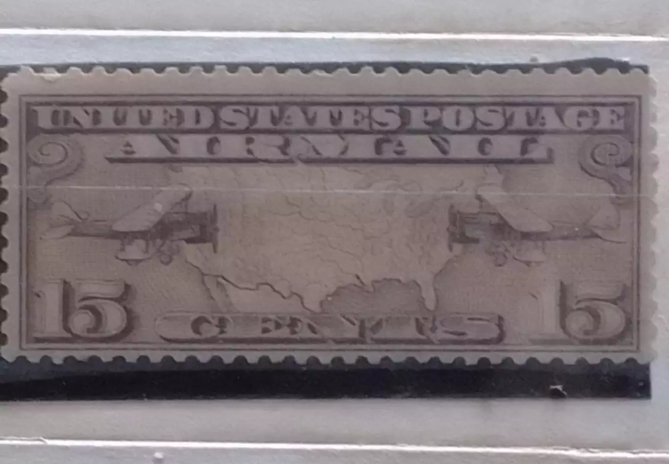 US Postage.1926 Avia № 8. Два планера. олив-кор.- 15 c. Оптом скидки до 48%!