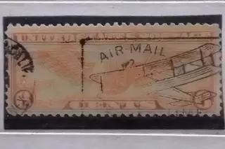 US Postage.1934 Avia № 19. Winget Globe. оранж.-6 c.(гаш.) Оптом скидки до 48%!