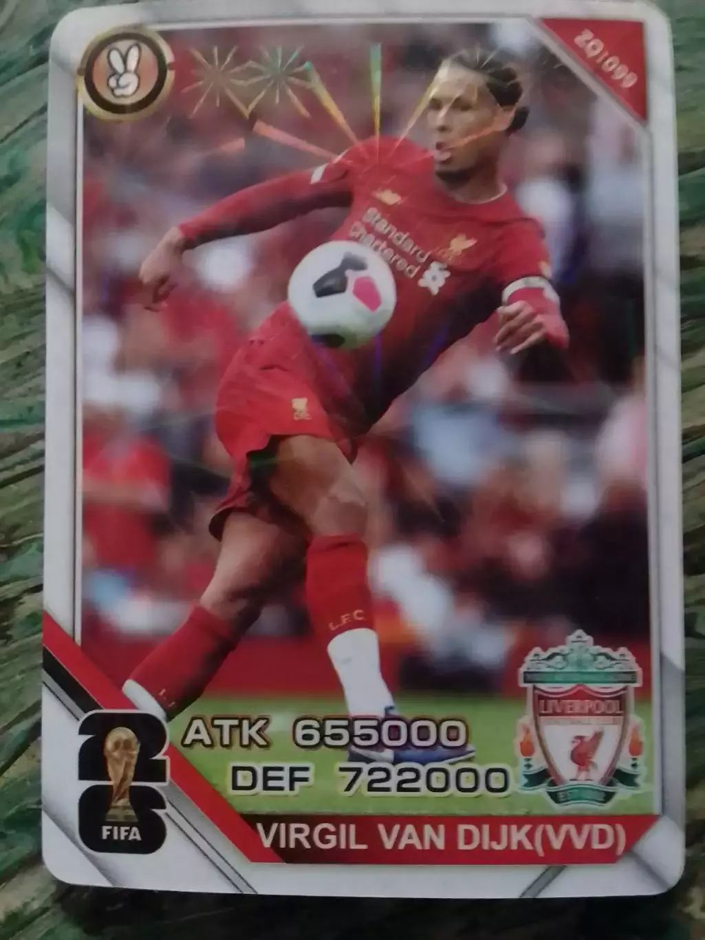 Карточка Virgil Van DIJK. Ван ДЮК - Голландия, Ливерпуль. Оптом скидки до 30%!