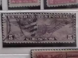 US Postage.1930 Avia № 12. Winged Globe. оливк.-5 c.(гаш.) Оптом скидки до 48%!