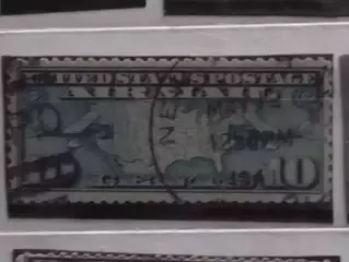 US Postage.1926 Avia № 7. Два планера. синий.- 10 c. Оптом скидки до 48%!