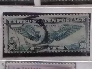 US Postage.1939 Avia № 24. Winged Globe. синий.-30 c.(гаш.) Оптом скидки до 48%!