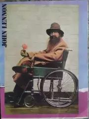 для фанов Джон ЛЕННОН John LENNON -постер из журн. Ровесник. Оптом скидки 30%!