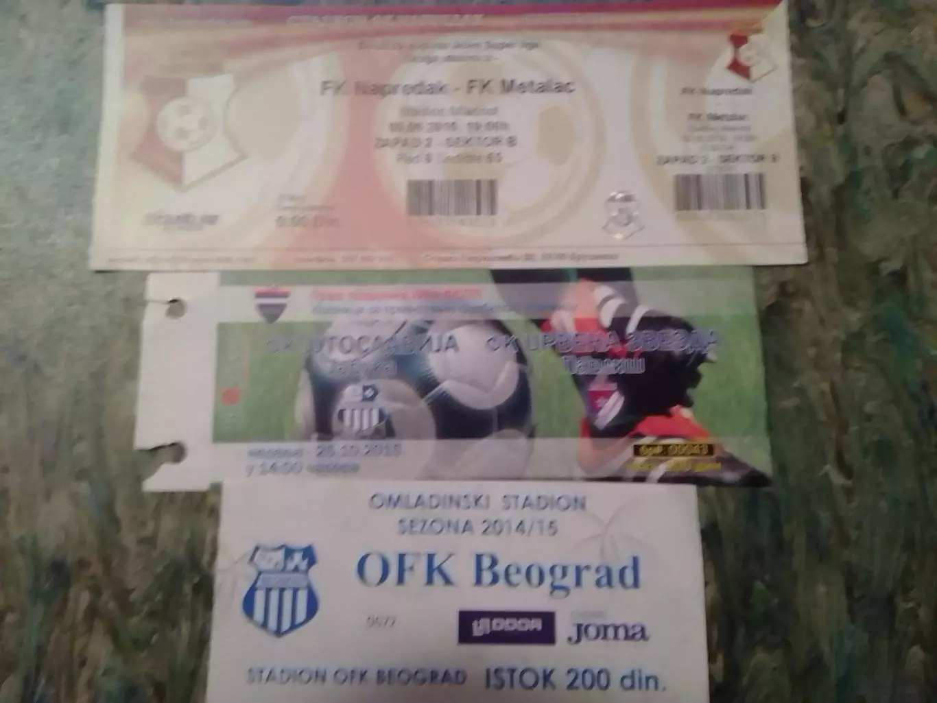 Купон-абонемент OFK Beograd ОФК Белград сезон 2014-15. Сербия. Оптом скидки 30%