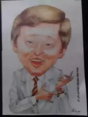 Дружеский шарж АХМЕТОВ 6 Х 9 см. Оптом скидки до 30%.