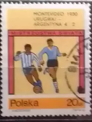 марка Польши.1966. №.1658. 1-й Чемпионат Мира Уругвай 1930 Оптом скидки до 47%!