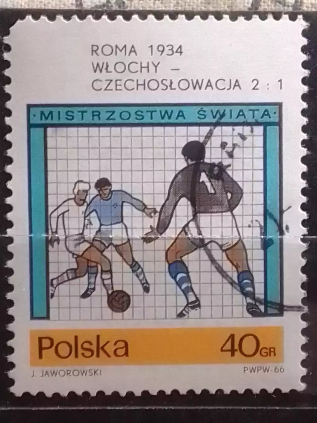 марка Польши.1966. №.1659. 2-й Чемпионат Мира Италия 1934 Оптом скидки до 47%!