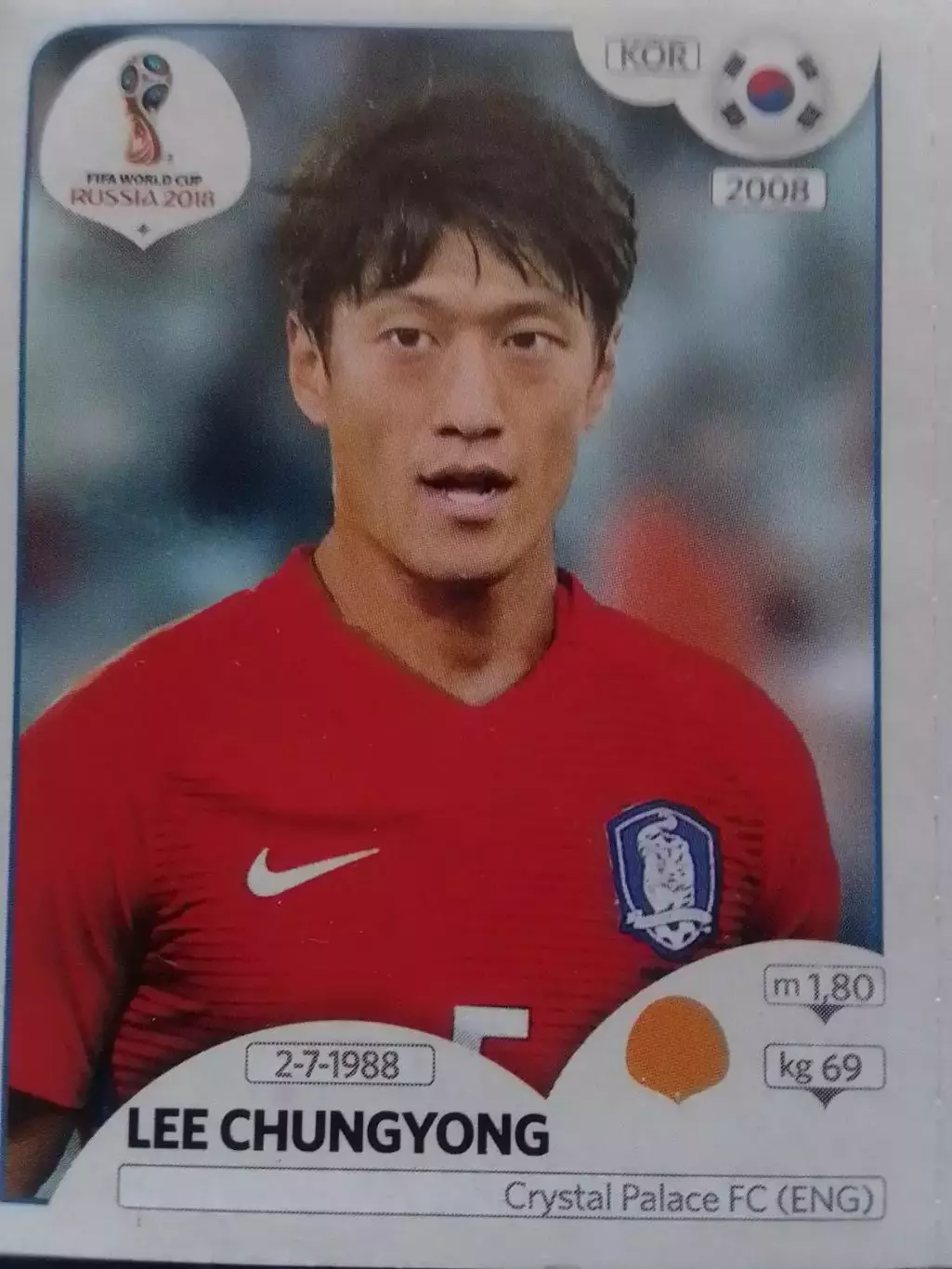 Паннини. Lee CHUNGYONG. Корея, Кристал Пелес (Англ.) ЧМ 2018. Оптом скидки 30%