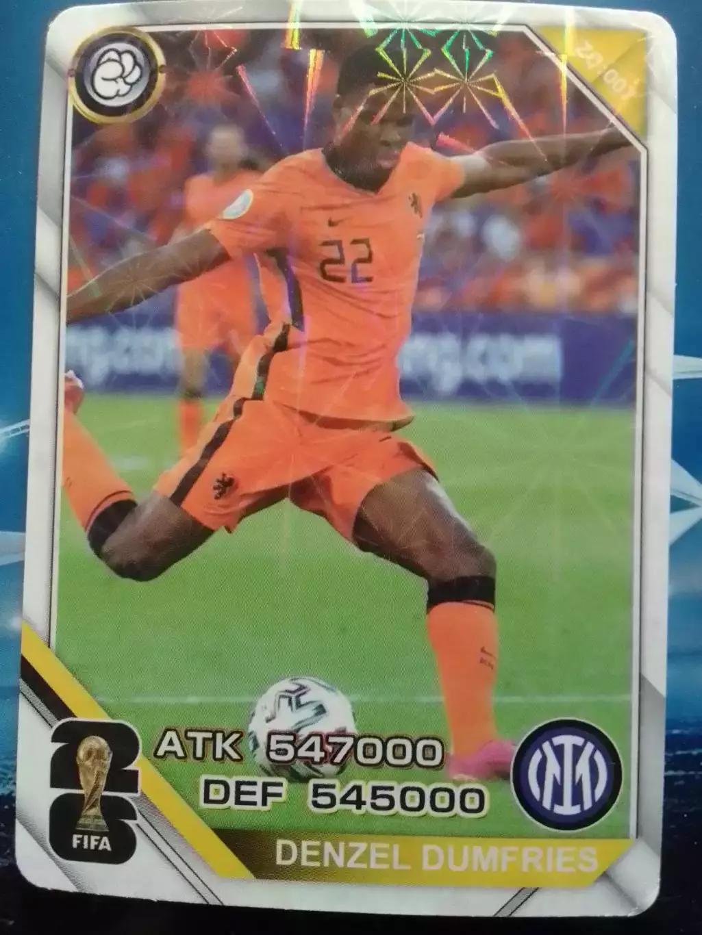 Карточка FIFA 26 - Denzel DUMFRIES, Дензил ДУМФРИЗ. Інтер. Оптом скидки 30%