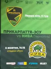 ПРИКАРПАТТЯ-ЗСУ Івано-Франківськ - НИВА Тернопіль 6.10.2023. Оптом скидки 30%!