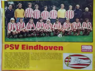 PSV EINDHOVEN-1975. ПСВ Ейндховен (Голландия) (28.5х25 см) Оптом скидки 30%!