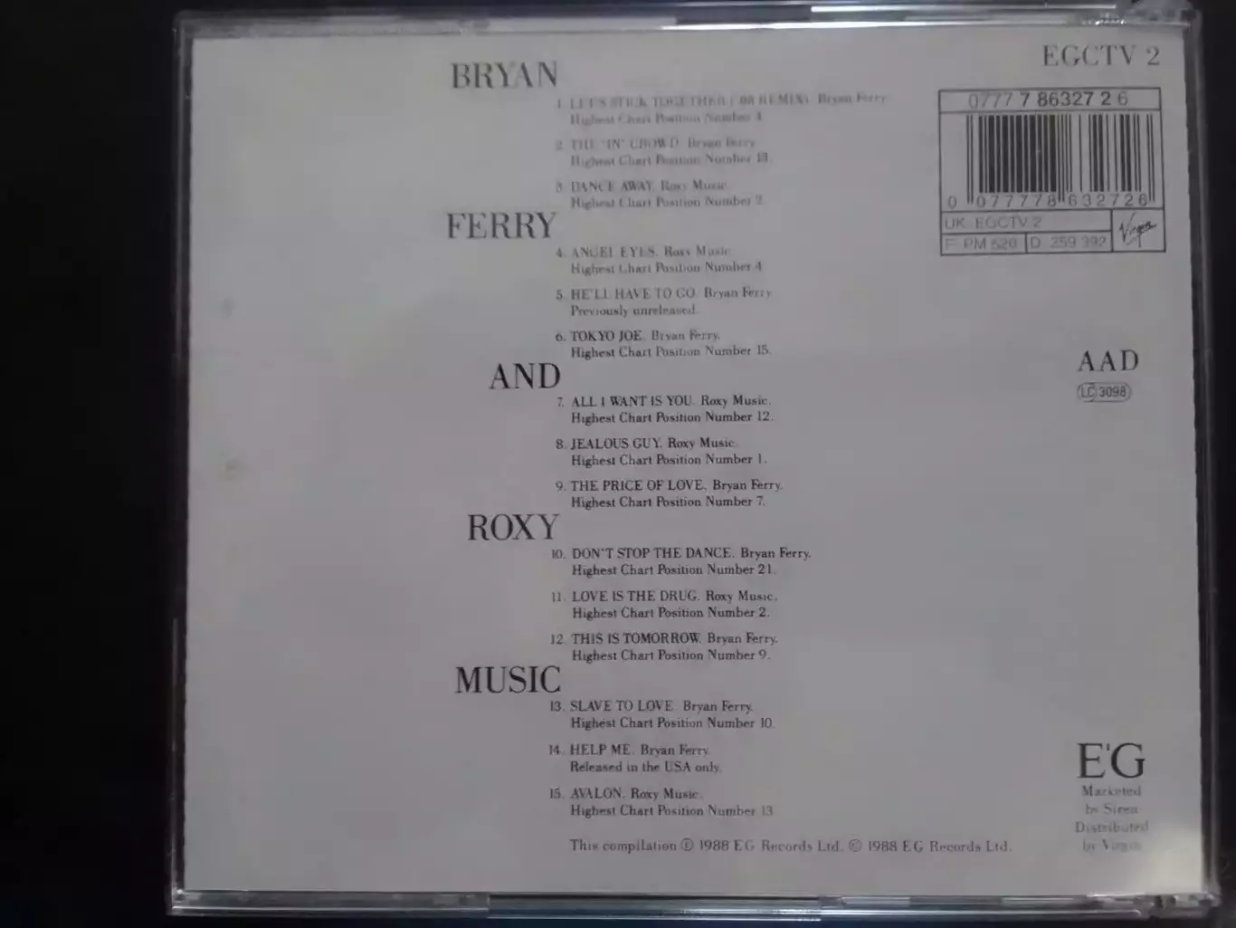 CD. Bryan FERRY -THE ULTIMATE COLLECTION with Roxy Music. Оптом скидки до 30% 1
