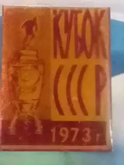 Футбольн значок. 1973. КУБОК СССР. Оптом скидки до 30%!