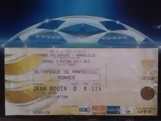 ОLYMPIQUE ОЛИМПИК МАРСЕЛЬ - MONACO. МОНАКО 10.11.2010. Оптом скидки 30%! Дз