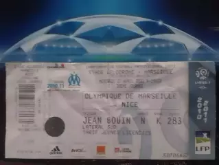 ОLYMPIQUE DE Marseielle ОЛИМПИК МАРСЕЛЬ - NICE 10.11.2010. Оптом скидки 30%! Дз