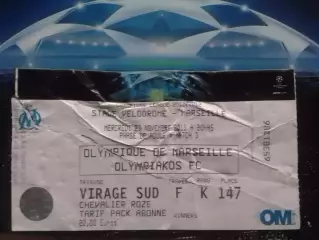 ОLYMPIQUE ОЛИМПИК МАРСЕЛЬ- OLYMPIAKOS ОЛИМПИАКОС 23.11.2011. Оптом скидки 30% Дз