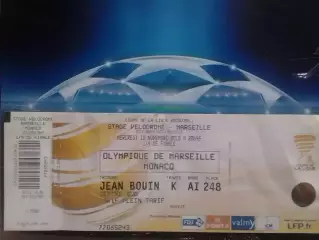 ОLYMPIQUE ОЛИМПИК МАРСЕЛЬ - MONACO. МОНАКО 10.11.2010. Оптом скидки 30%! Дз