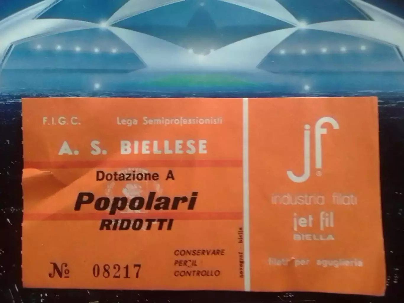 Входной билет на матч Чемпионата Италии. Дивизион А. Оптом скидки 30%! Дз