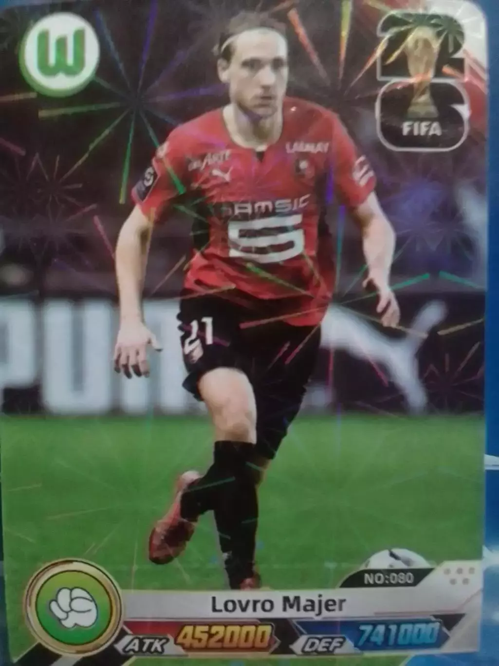 Карточка FIFA 2026 - Lovro MAJER/ Ловро МАЙЕР. Вольфсбург. Оптом скидки 30%