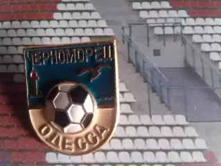 Футбольн значок. 26.5. ЧЕРНОМОРЕЦ Одес. Ukraine Footbal Badge. Оптом скидки 30%!