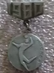 Знак XXII Олимпийские игры Москва 1980. ВОЛЕЙБОЛ. Раритет. Оптом скидки до 30%!