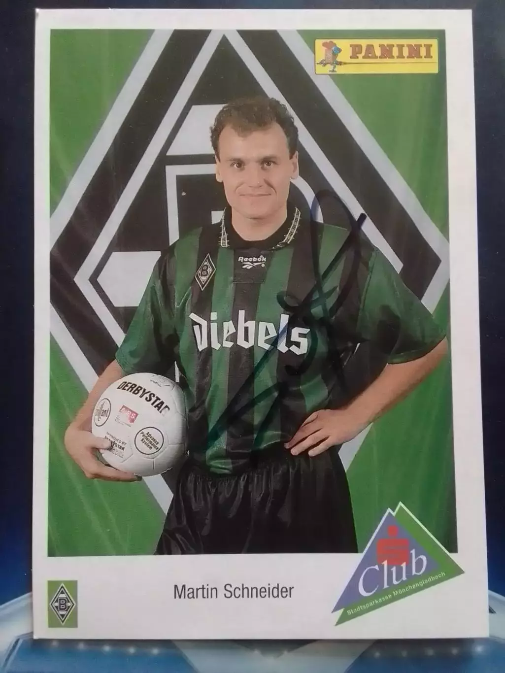 Открытка с оригинальным автографом Martin SCHNEIDER Боруссия М. Оптом скидки 30%