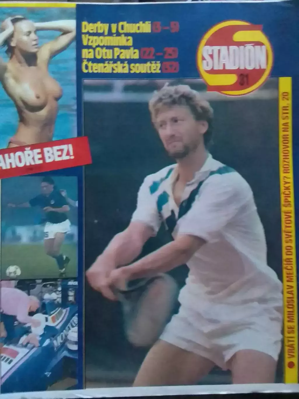 Stadion (Стадион) №31 1990.(Чех.) Р.Баджо. Постера -Еротика. Оптом скидки 30%!