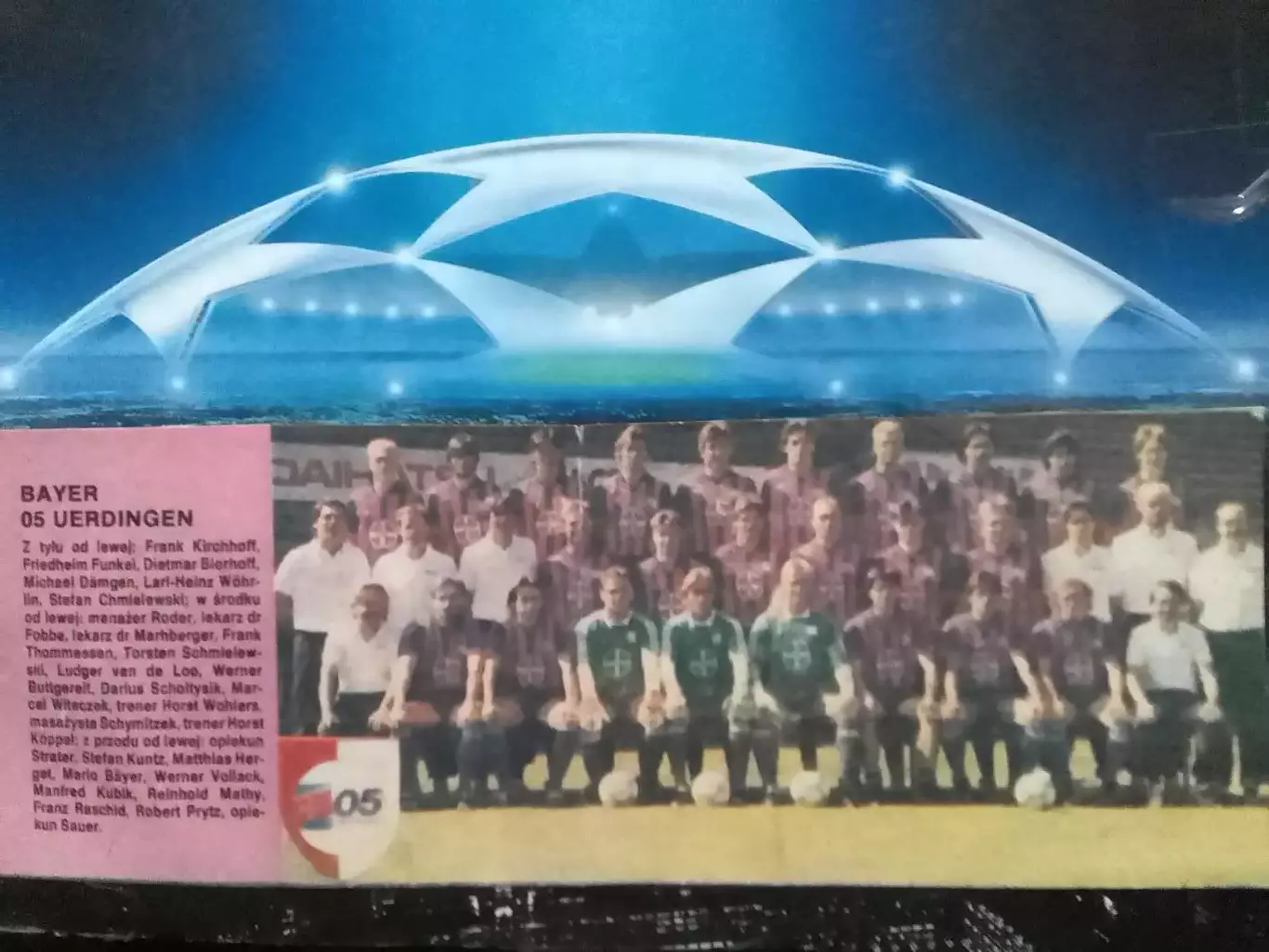 Германские клубы 1989. BAYER Os Uerdingen. БАЙЕР Уердинген. Оптом скидки до 30%!