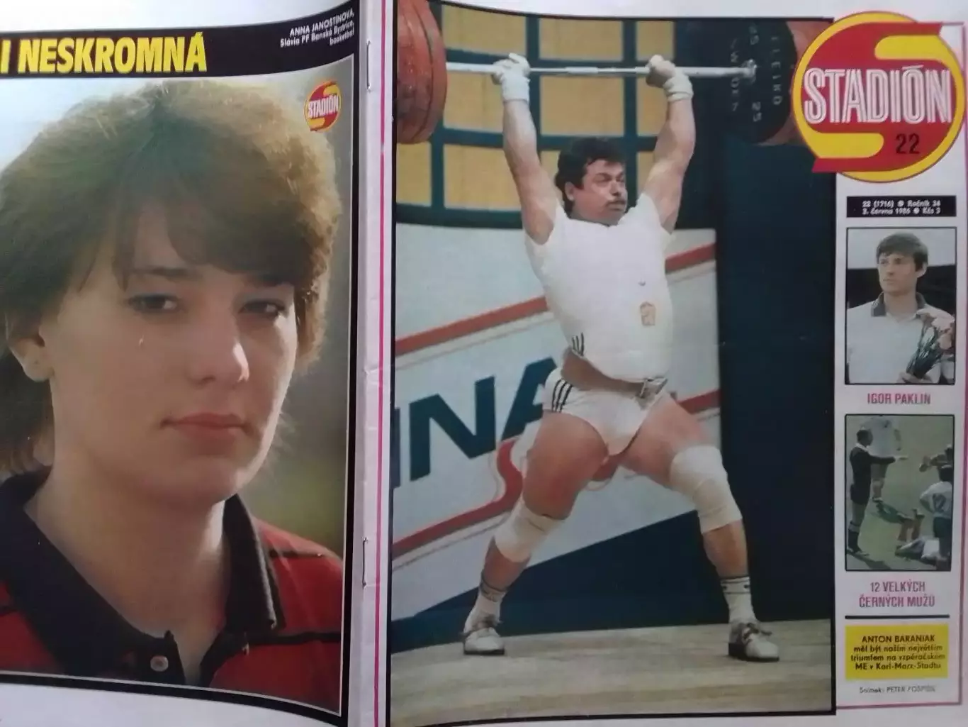 Stadion (Стадион).№ 22.1986 футбол-Марадона. тяж. атлетика. Оптом скидки до 30%