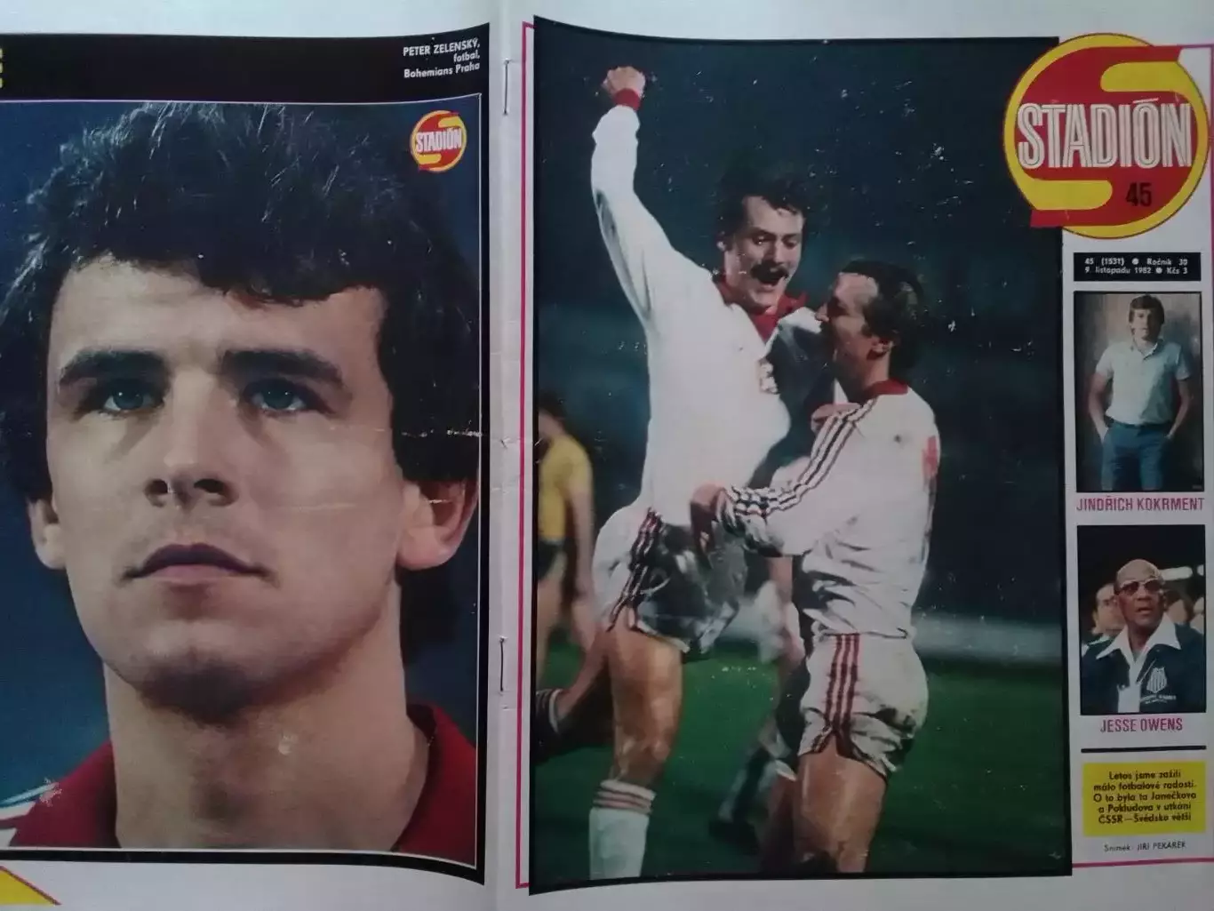 Stadion (Стадион.Чех.) №45.1982 Хокей-Й.Кокрмент. 10 легкоатлетов. Опт скид. 30%