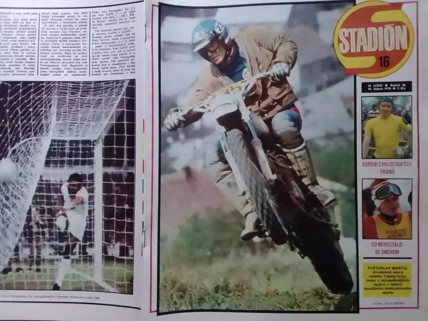 Stadion (Стадион).№ 16.1978.(Чех.) Футбол, Хоккей, Льіжи.. Оптом скидки до 30%!