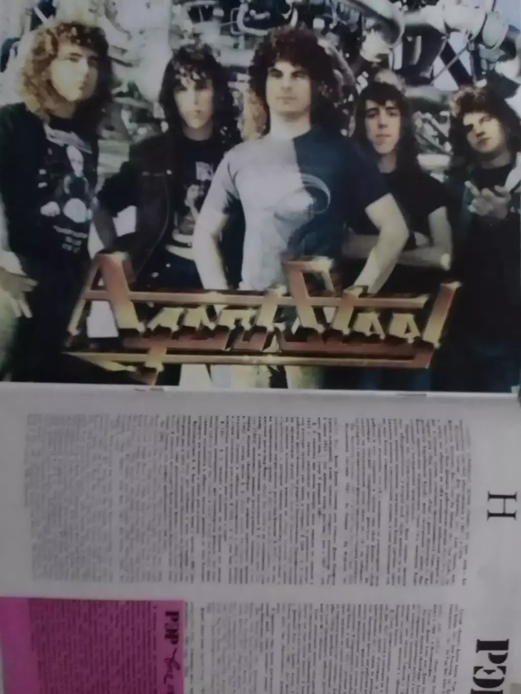 для фанов Angel Steel - постер 2 стр. из журн. Ровесник 1989. Оптом скидки 30%!