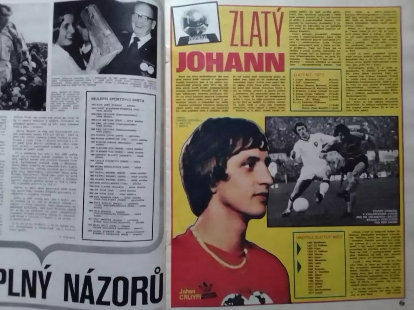 Stadion (Стадион).№ 5.1974.(Чех.) Футбол-Й.Круїфф. Хоккей. Оптом скидки до 30%! 1
