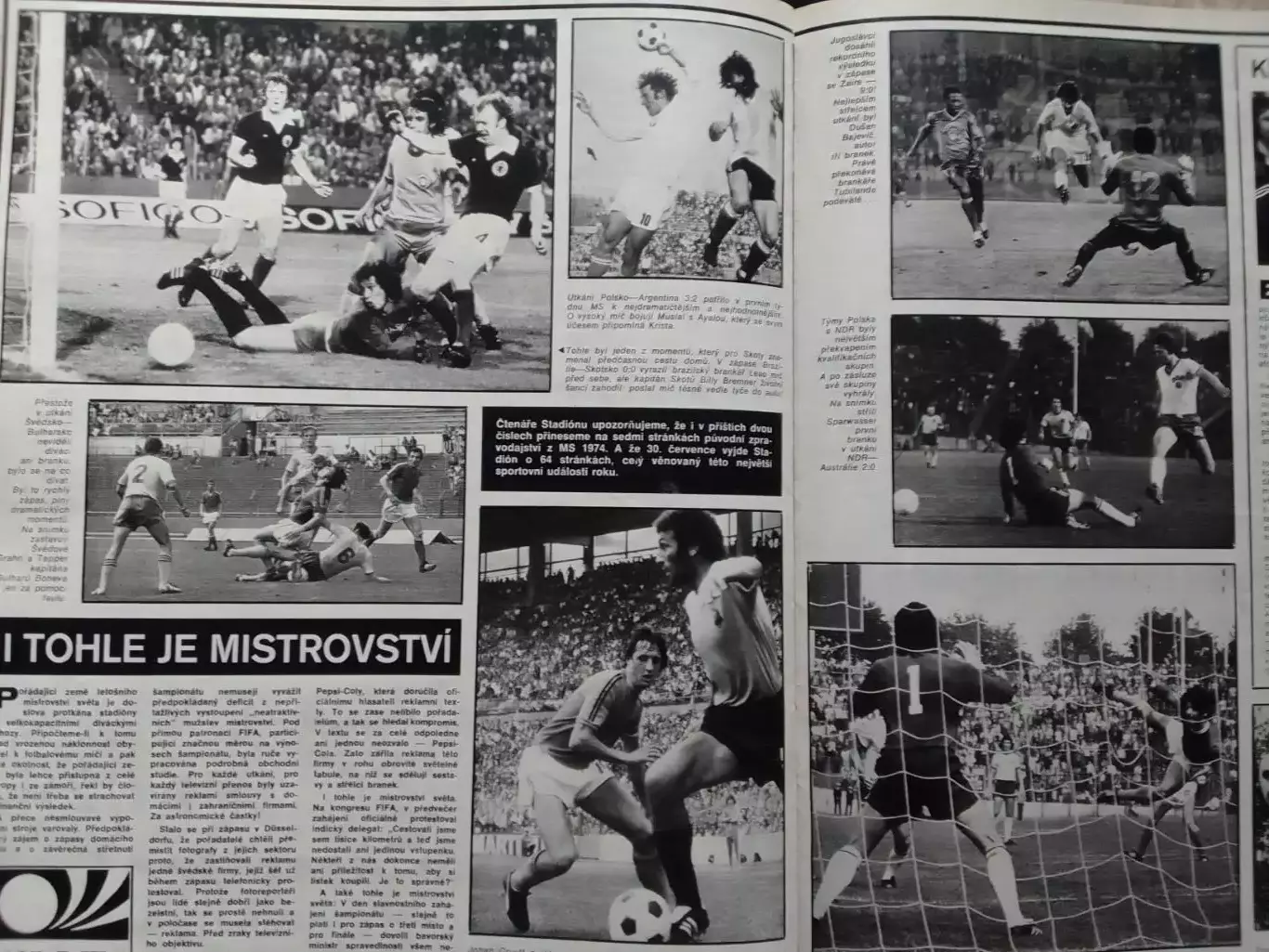 Stadion (Стадион).№ 27.1974. Футбол - 10-й ЧМ ПО ФУТБОЛУ. Оптом скидки до 30%! 4