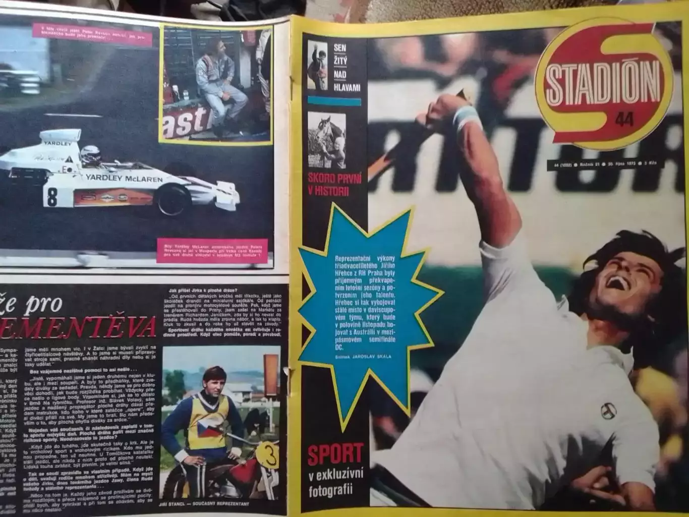 Stadion (Стадион).№ 44 (1062) 1973 (Чех.) Футбол. Велоспорт. Оптом cкидки 30%!