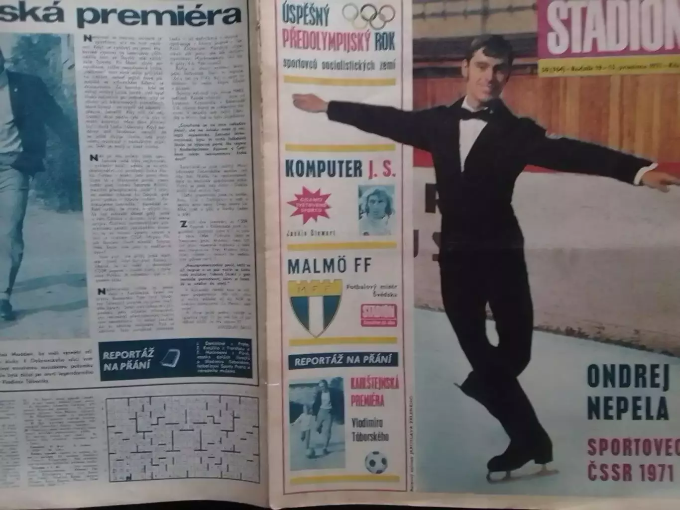 Stadion (Стадион).№ 50 1971 (Чех.) Футбол -АЯКС, Формула-1. Оптом cкидки 30%!