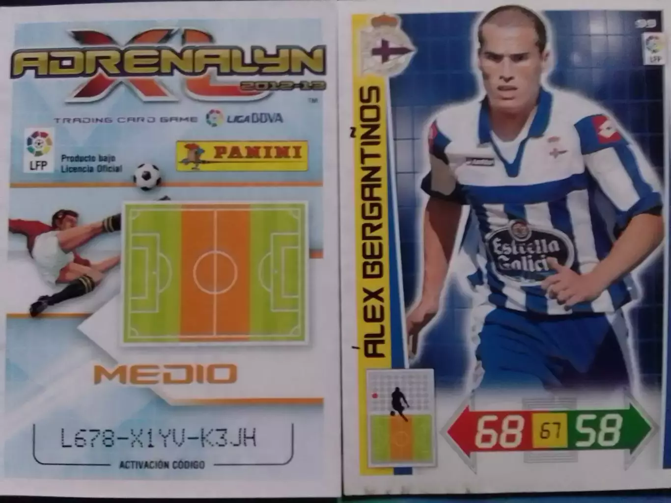 Алекс БЕРГАНТИНЬОС Alex BERGANTINOS ДЕПОРТИВО Испания. 2012-13. Оптом скидки 30%