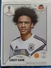 Паннини. Leroy SANE. Германия, Манчестер С. ЧМ 2018 накл № 434. Оптом скидки 30%