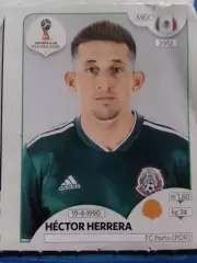 Паннини. Hector HERRERA. Мексика, Порто. ЧМ 2018 накл № 452. Оптом скидки 30%