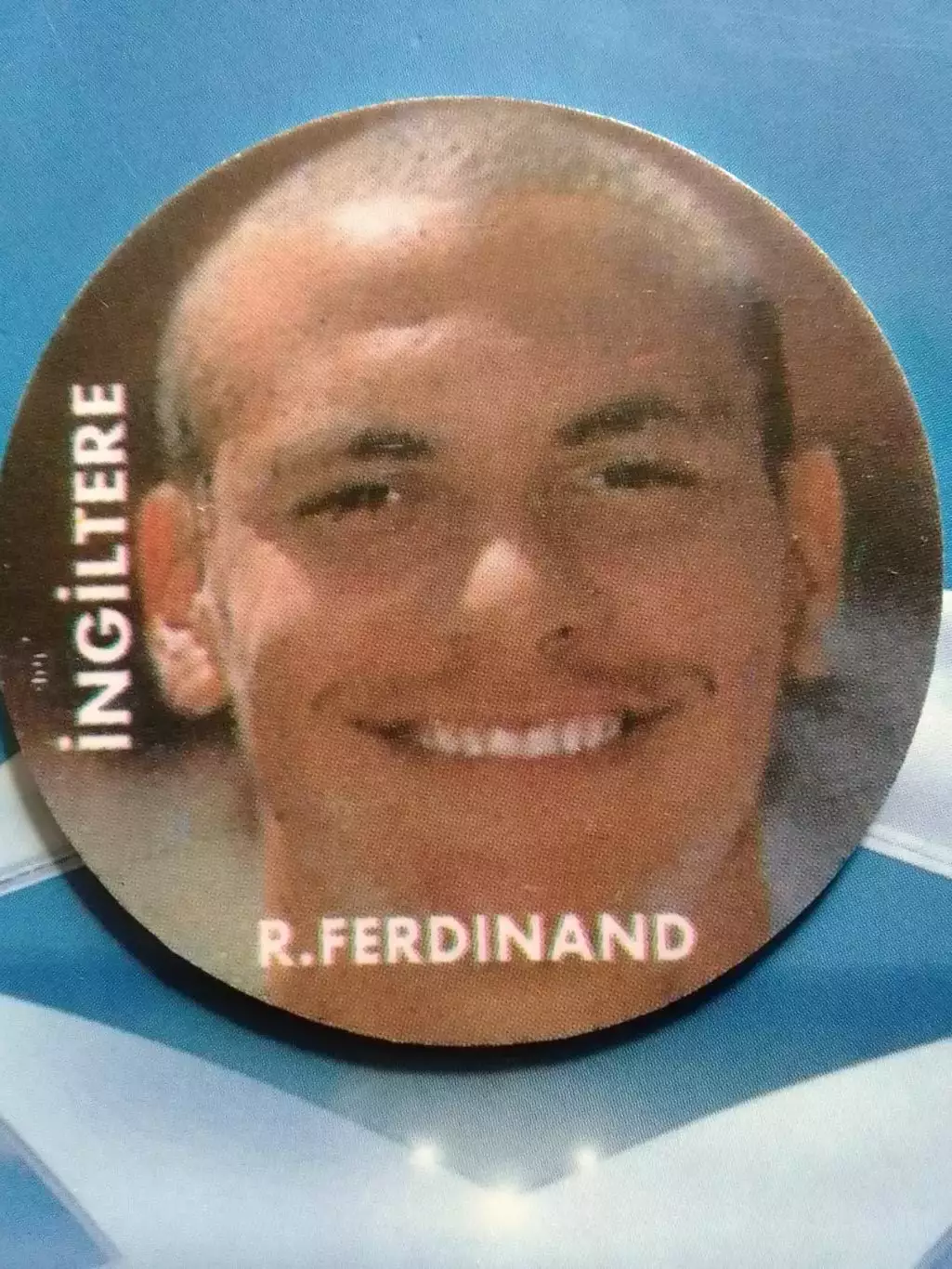 жетон R. FERDINAND. Р. ФЕРДІНАНД. Англия. FIFA WORLD CUP 2002 Оптом скидки 30%
