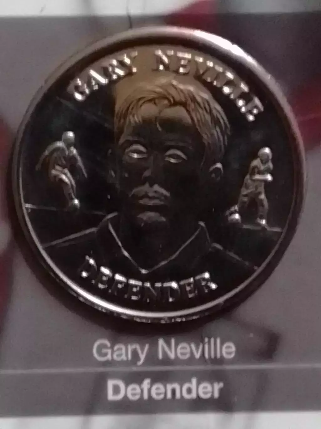 Garry NEVILLE. Гарри НЕВИЛ- токен (сувенирная монета.proff). Оптом скидки до 30%