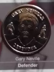 Garry NEVILLE. Гарри НЕВИЛ- токен (сувенирная монета.proff). Оптом скидки до 30%