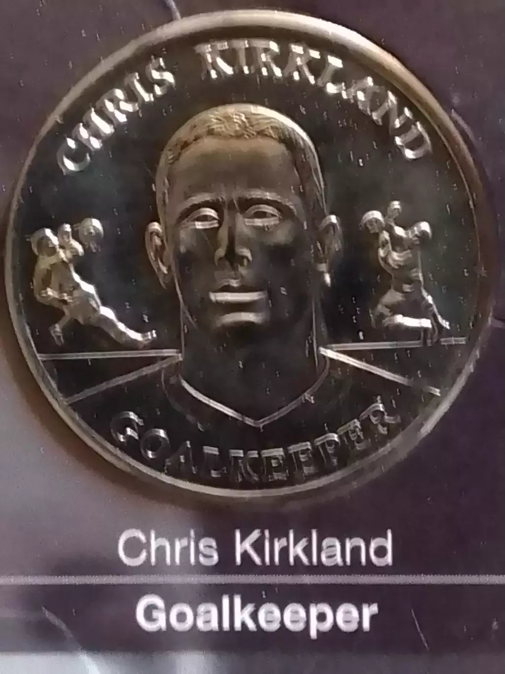 Chris KIRKLAND Англия - токен (сувенирная монета.proff). Оптом скидки до 30%!