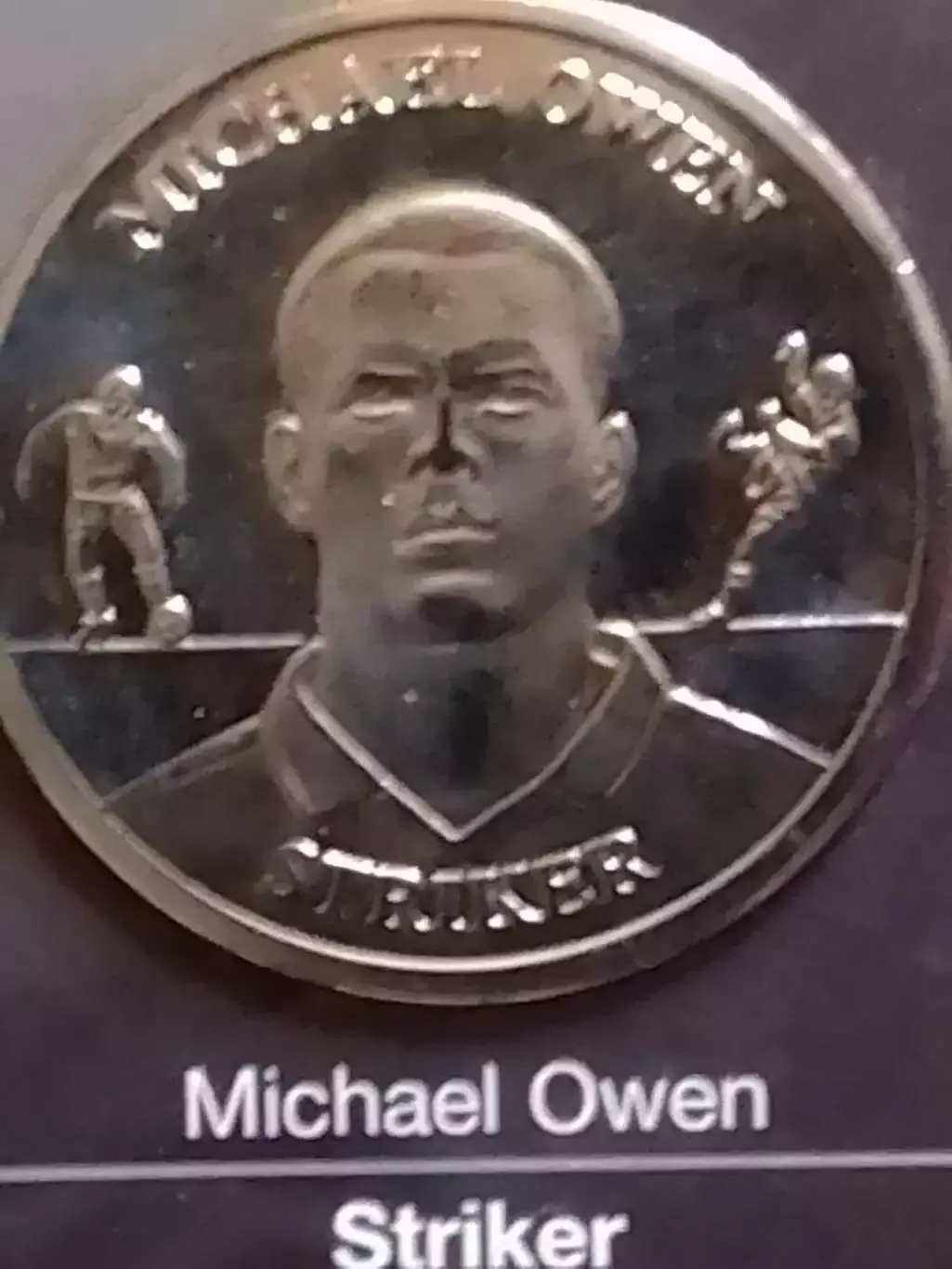 Michael OWEN. Майкл ОУЕН- токен (сувенирная монета 2004.proff). Оптом скидки 30%