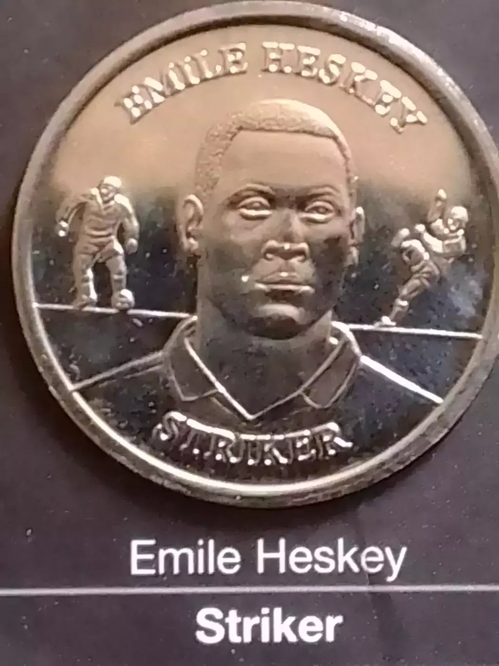 HESKEY Емиль ХЕСКИ Англия - токен (сувенирная монета.proff) Оптом скидки до 30%!
